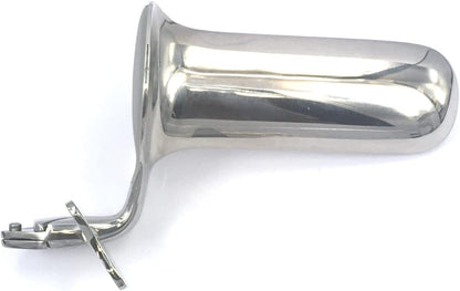 Black Label Stainless Steel Collins Speculum Medical Exam Fetish BDSM 6 Inch