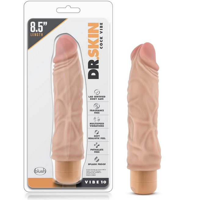 Dr. Skin cock vibe with packaging on a white background