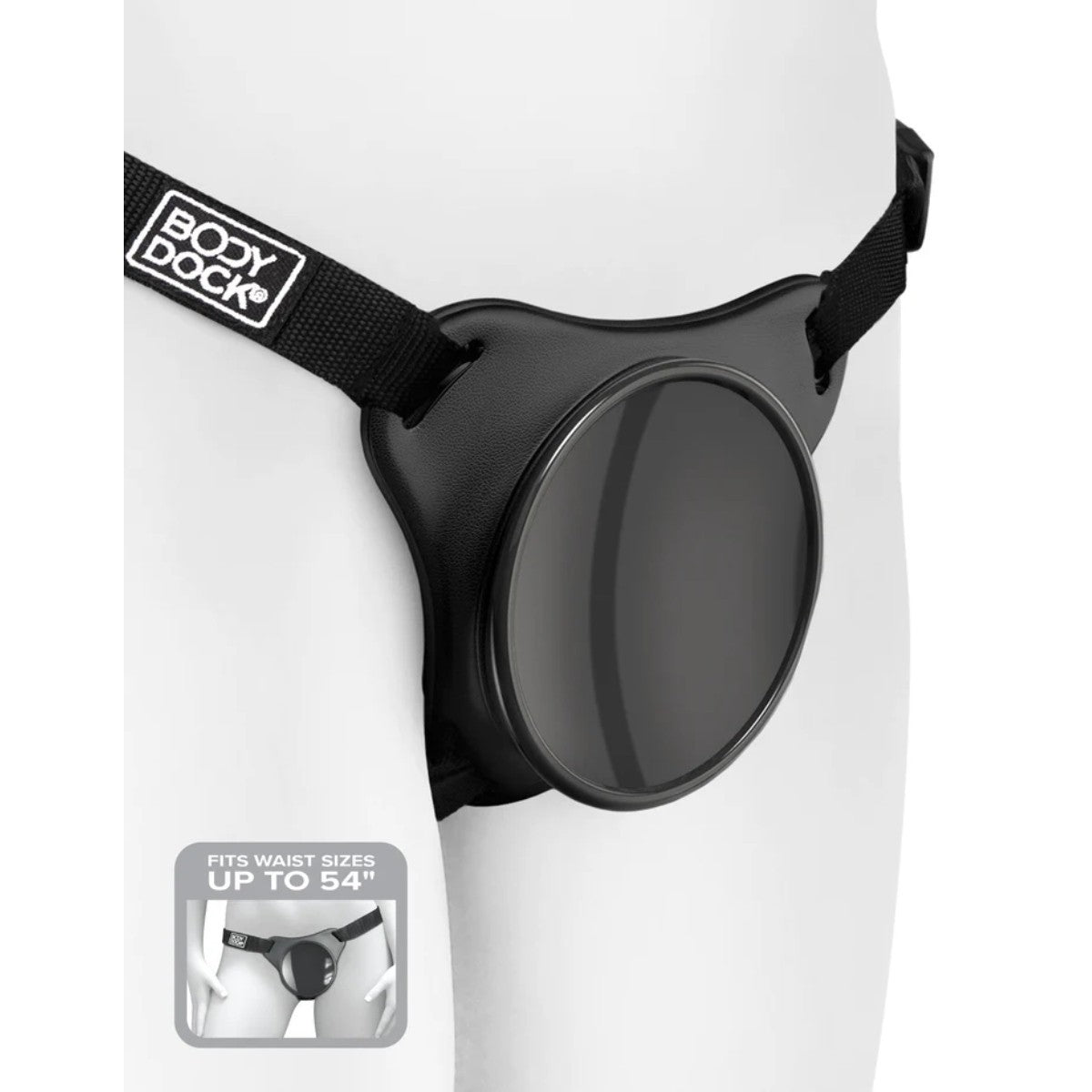 Body Dock Original Strap On Harness For Suction Cup Dildo Pegging Anal Black