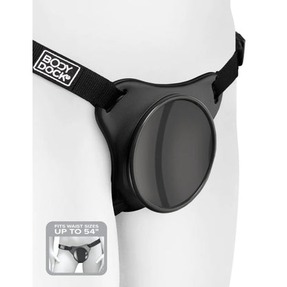 Body Dock Original Strap On Harness For Suction Cup Dildo Pegging Anal Black