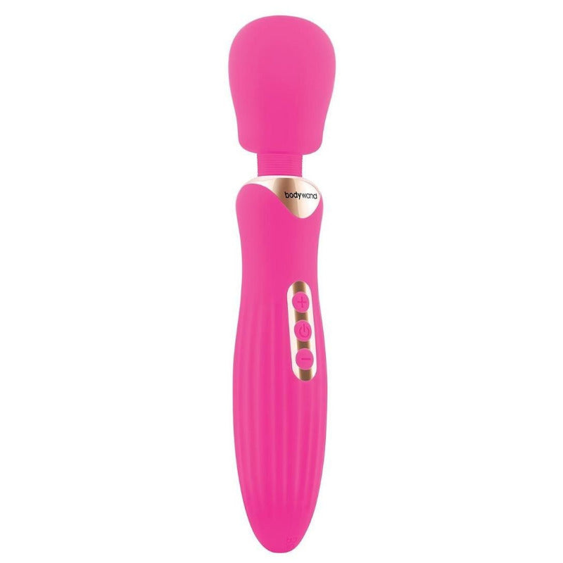 Pink electronic device with 'bodywand' branding on a white background