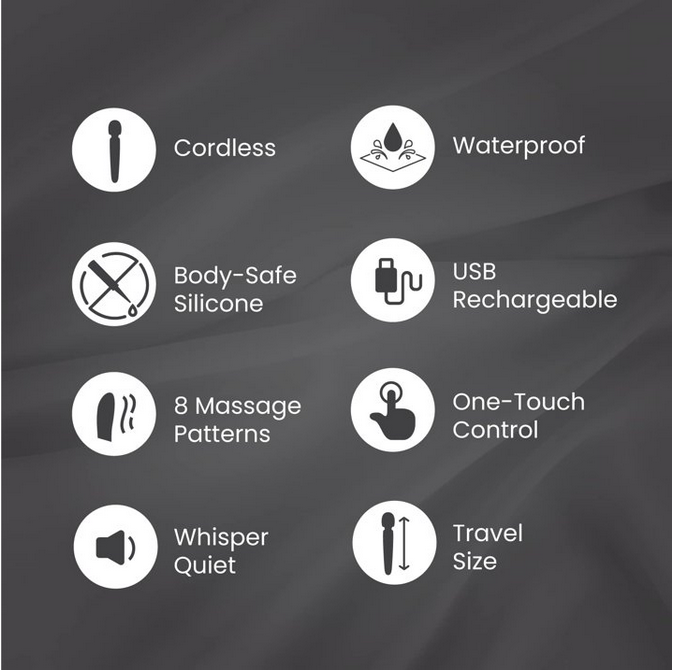List of features on a dark background