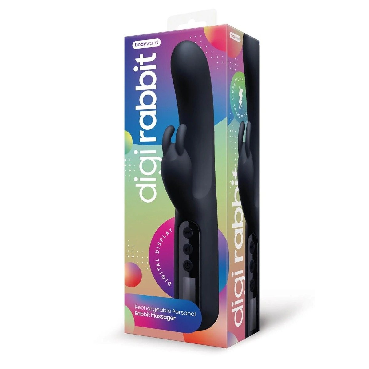 Boxed digi rabbit product with colorful design on a white background