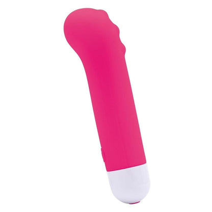 Pink and white device on a white background