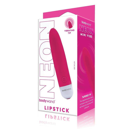 Bodywand Neon Mini Vibe packaging with pink and white design on a white background