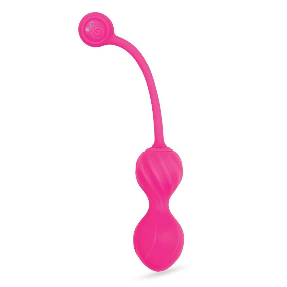 Pink electronic device on a white background