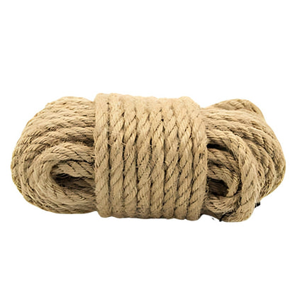 Coiled rope on a white background