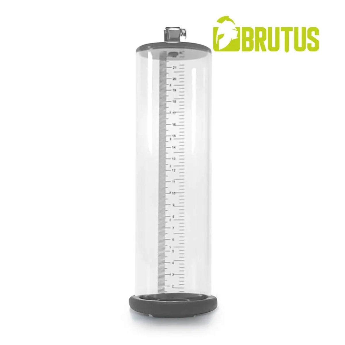 Brutus Get Bigger Premium Penis Cylinder 9 x 2.5 inch On A White Background