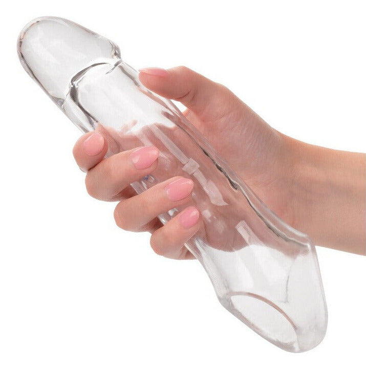 CalExotics Performance Maxx Clear Extension 7.5 Inch Thick Girthy Cock Sleeve