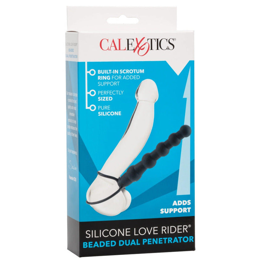 Calexotics silicone love rider packaging on a white background
