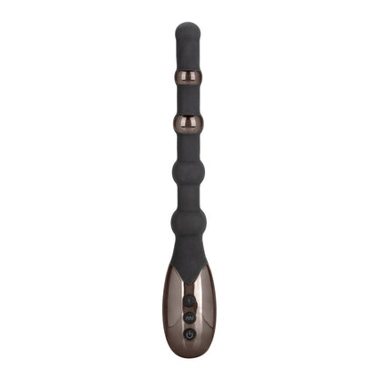 California Exotic Volt Electro Silicone Beaded E-Stim Vibrating Anal Beads Massager on a white background