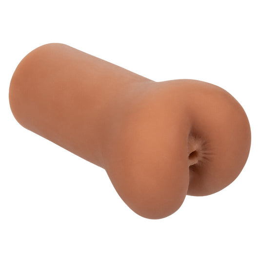 California Exotics Boundless Anus Male Masturbator PureSkin Flesh Brown Stroker on a white background