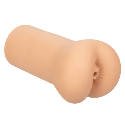 Silicone masturbator sleeve on a white background