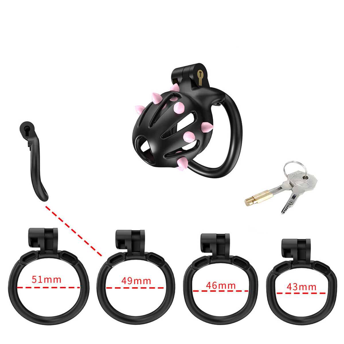 Cellmate FlexiSpike Size 0 Male Vented Chastity Cage Bondage BDSM Fetish Sissy