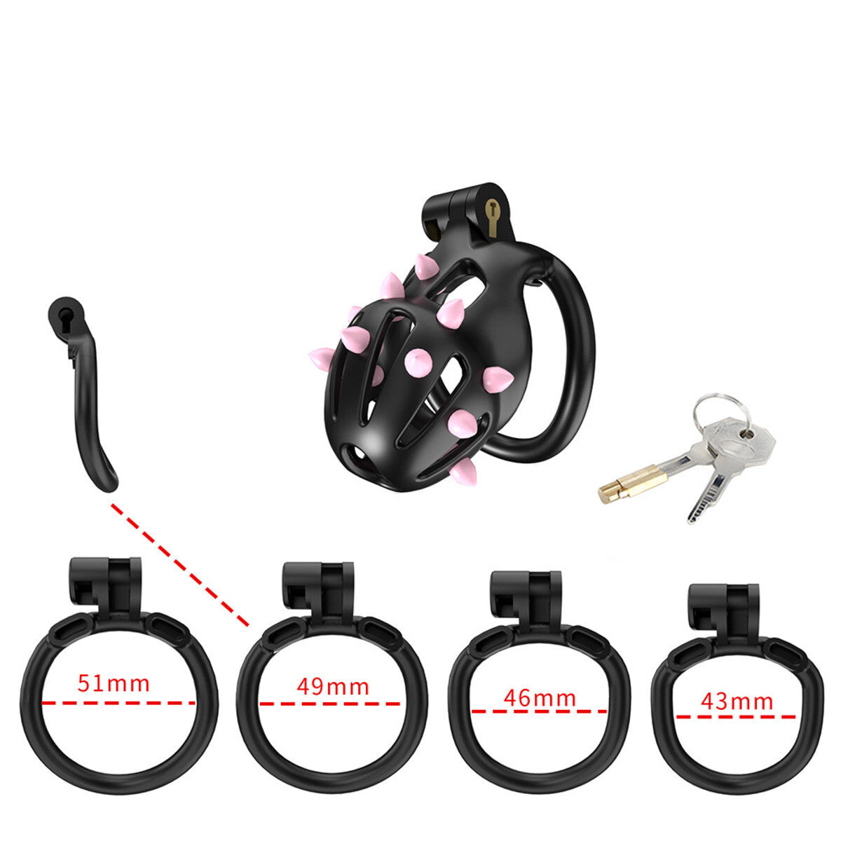 Cellmate FlexiSpike Size 1 Male Vented Chastity Cage Bondage BDSM Fetish Sissy
