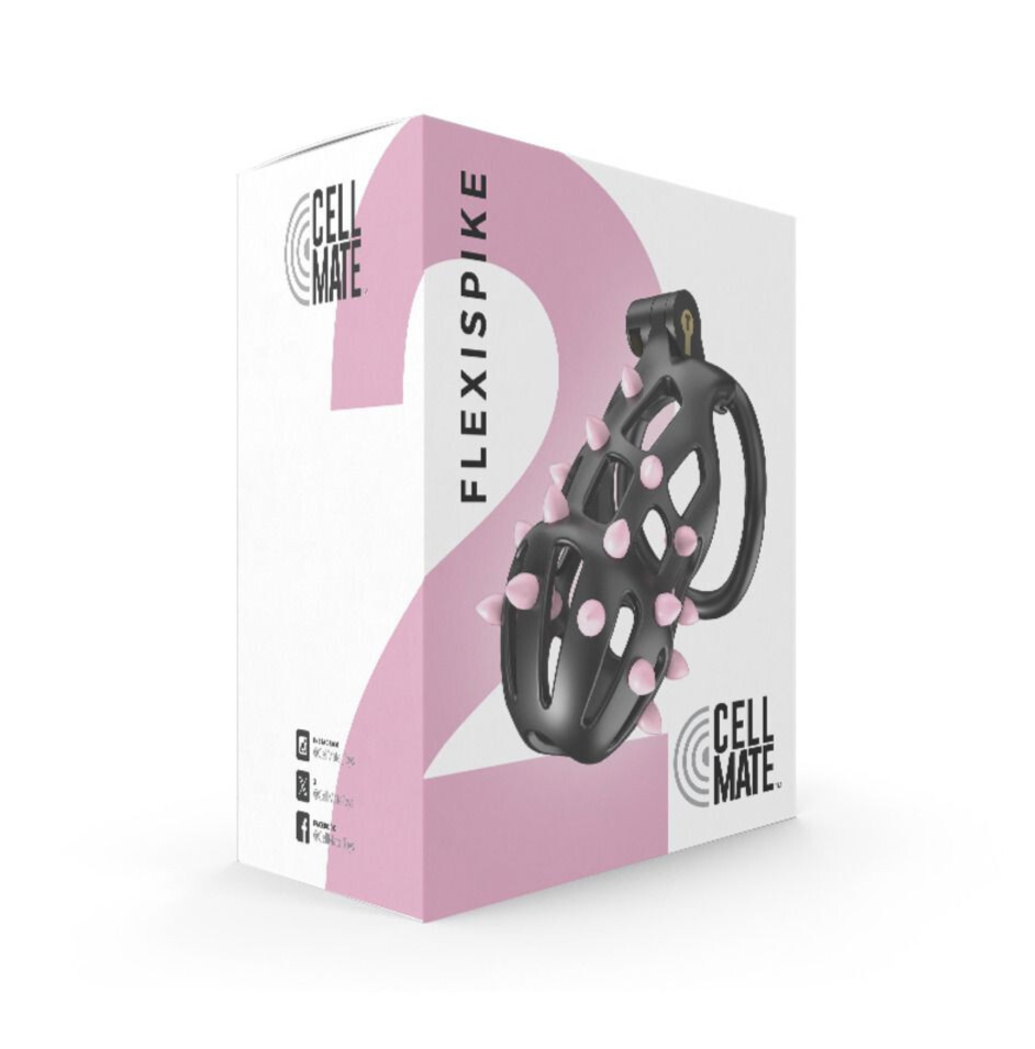 Cellmate FlexiSpike Size 2 Male Vented Chastity Cage Bondage BDSM Fetish Sissy