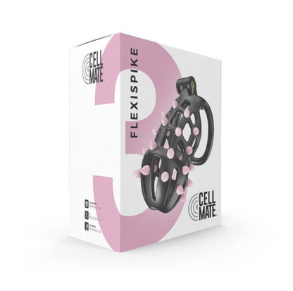 Cellmate FlexiSpike Size 3 Male Vented Chastity Cage Bondage BDSM Fetish Sissy