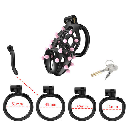 Cellmate FlexiSpike Size 3 Male Vented Chastity Cage Bondage BDSM Fetish Sissy