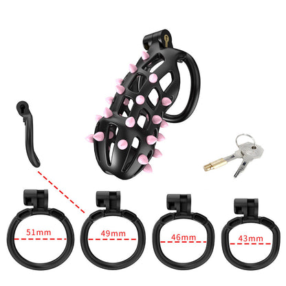 Cellmate FlexiSpike Size 4 Male Vented Chastity Cage Bondage BDSM Fetish Sissy