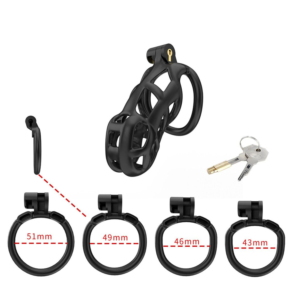 Cellmate Guardian Size 3 Male Vented Chastity Cage Bondage BDSM Fetish Sissy