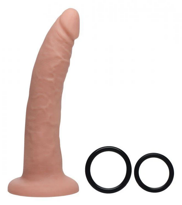 Sexual product with two black rings on a white background