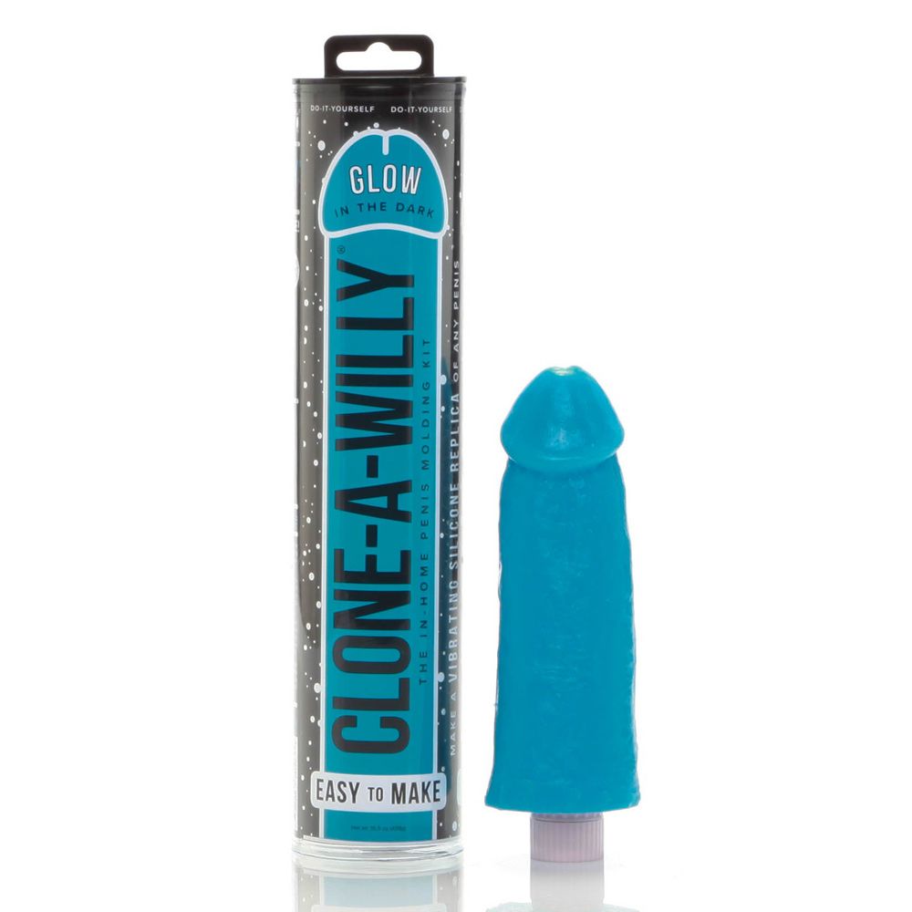 Clone-A-Willy product with packaging on a white background