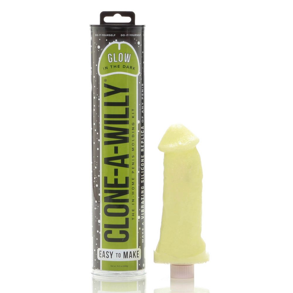 Clone-A-Willy product with packaging on a white background