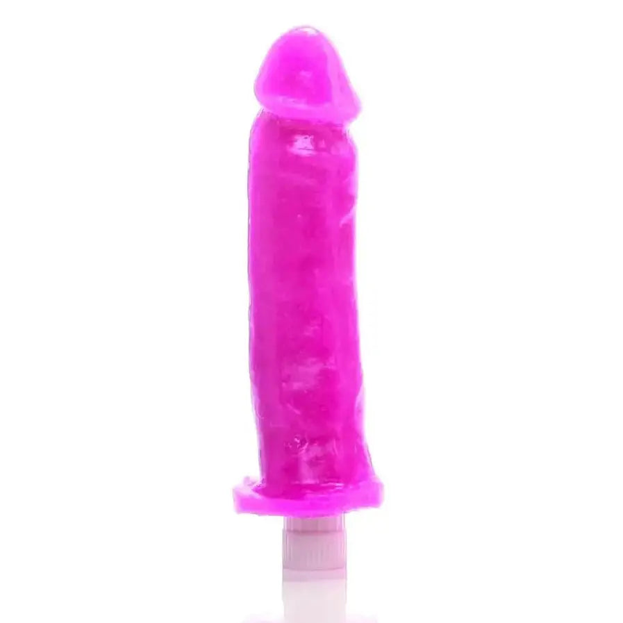 Pink sex toy on a white background