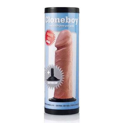 Cloneboy product packaging with a realistic depiction of a male genitalia on a white background