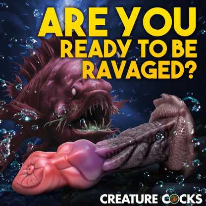 Monster-like creature with text 'Are you ready to be ravaged?' and 'Creature Cocks' branding.