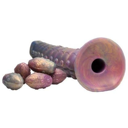 Creature Cocks Deep Invader Tentacle Ovipositor Silicone Dildo with Eggs Fetish