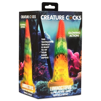 Boxed product with colorful design and text 'Creature Cocks' on a white background