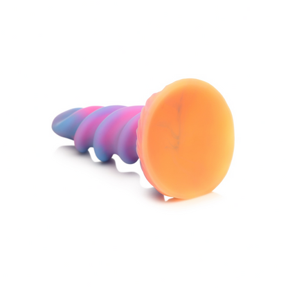 Colorful cylindrical objects on a white background