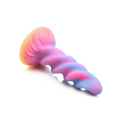 Colorful silicone wand on a white background
