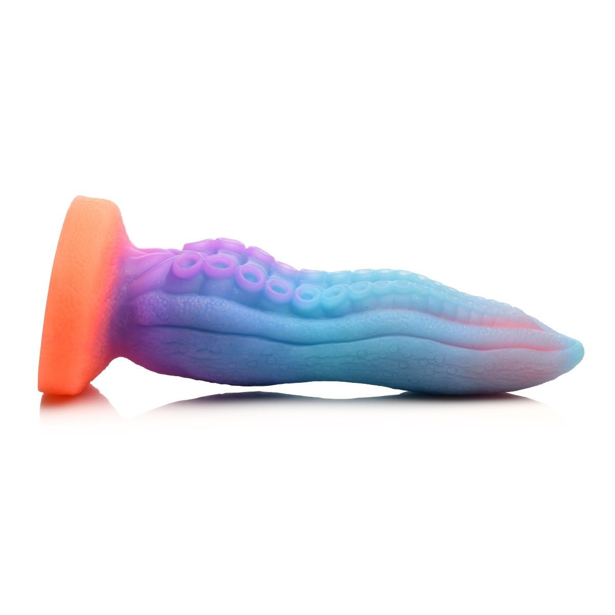 Colorful silicone product on a white background
