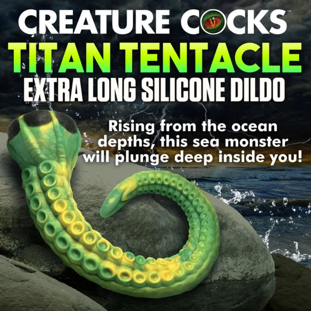 Creature Cocks Titan Tentacle Extra Long Silicone Fantasy Dildo 22.5 Inch