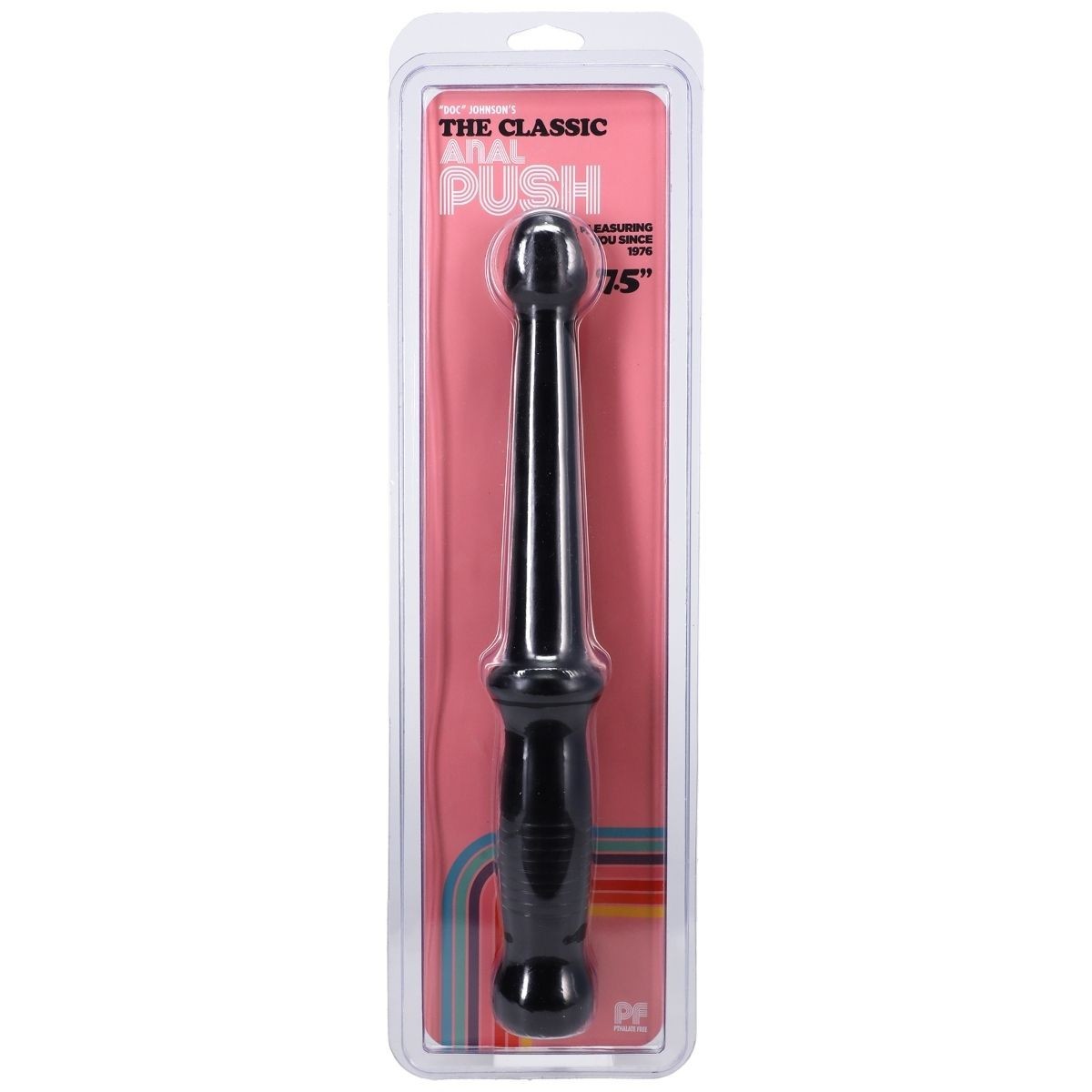 Doc Johnson Classic Anal Push 12.5 Inch Wand Dildo Flexible Probe Baton Handle
