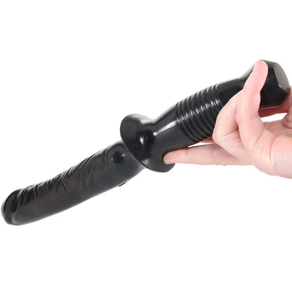 Doc Johnson Classic The Man Handler 10 Inch Veined Realistic Cock Dildo Handle