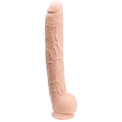 Doc Johnson Dick Rambone Huge XL 17 Inch Suction Cup Veined Dildo Flesh White