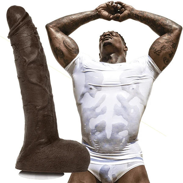 Doc Johnson Jason Luv Cock Ultraskyn Vac-U-Lock Suction Cup Dual Density Dildo