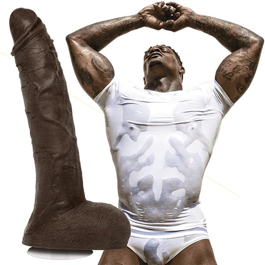 Doc Johnson Jason Luv Cock Ultraskyn Vac-U-Lock Suction Cup Dual Density Dildo