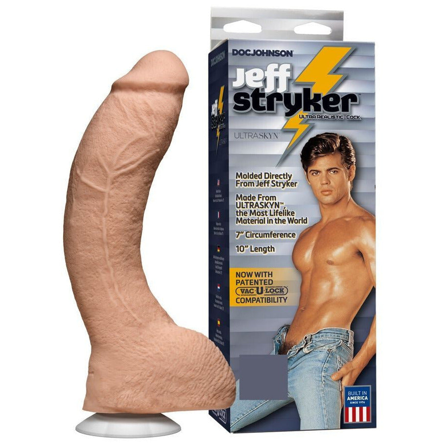 Sexual product with packaging featuring a model and branding on a white background