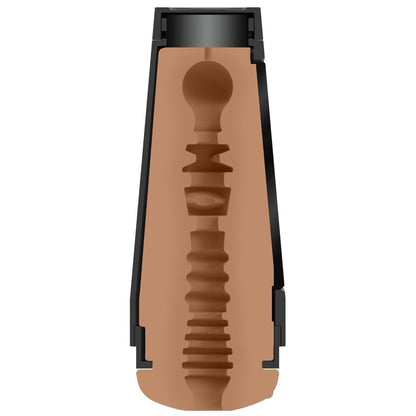 Brown masturbator on a white background
