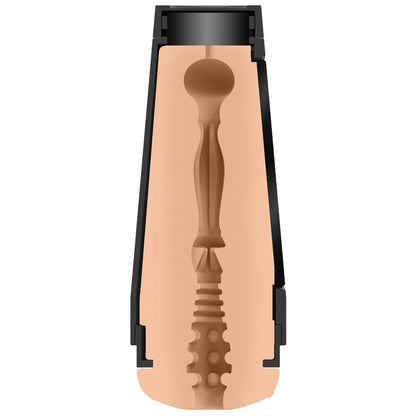 Masturbator with a black case on a white background