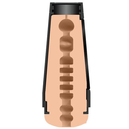 Sex toy internals on a white background