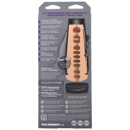 Packaging of a product with text and branding on a gray background