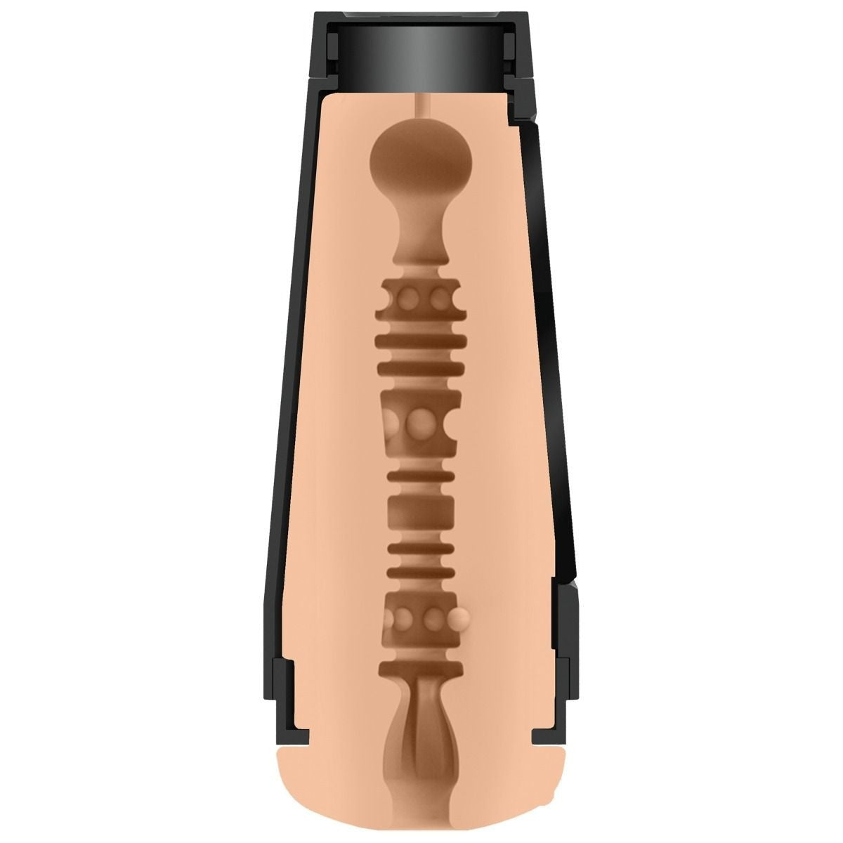 Masturbator with black case on a white background