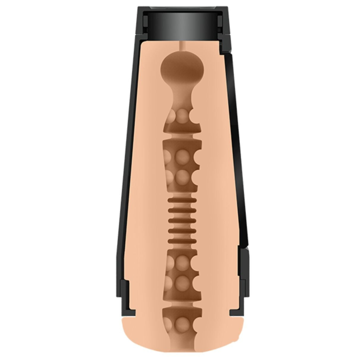 Masturbator with black case on a white background