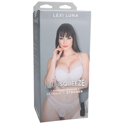 Lexi Luna Mainsqueeze product packaging with a model wearing lingerie.
