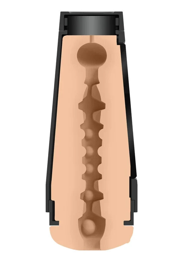 Masturbator with a black case on a white background